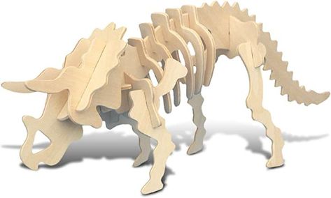 $9 Puzzled 3D Puzzle Triceratops Dinosaur Wood Craft Construction Model Kit Fun & Educational DIY Wooden Toy Assemble Dino Model Unfinished Craft Hobby Puzzle to Build & Paint for Decoration 17pc Pack 3d Dinosaur Puzzle, 3d Wood Puzzles, Dinosaur Puzzles, Laser Cut Wood Crafts, Cnc Wood, Dinosaur Gifts, 3d Puzzles, Ebay Store Design, Wood Puzzles