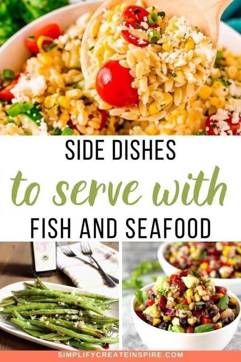 Fish Side Dishes, What To Serve With Fish, Shrimp Side Dish, Fish Sides, Side Dishes For Fish, Traditional Fish And Chips, Side Dishes For Salmon, Spicy Seafood, Rice Side Dish Recipes