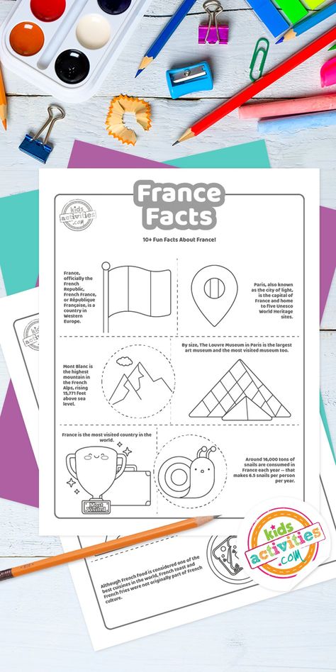 Because France is one of the most interesting countries, we put together a list of France facts for kids to print, read, and color! Draw A Bat Easy, France For Kids, Draw A Bat, Bat Printable, France Craft, Read And Color, Bat Drawing, Bats For Kids, Bat Craft