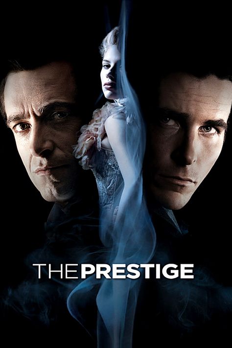 "The Prestige" (2006) Director: Christopher Nolan, Stars: Hugh Jackman, Christian Bale, Michael Caine The Prestige Movie, Tam Film, Piper Perabo, Septième Art, I Love Cinema, Batman Begins, Nails Green, Movies And Series, Christopher Nolan