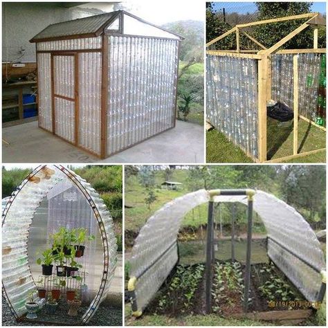 How to DIY Green House from Recycled Plastic Bottles | www.FabArtDIY.com LIKE Us on Facebook ==> https://www.facebook.com/FabArtDIY Serre Diy, Diy Recycle Plastic, Plastic Bottle Greenhouse, Reuse Plastic Bottles, Diy Plastic Bottle, Build A Greenhouse, Greenhouse Plans, Diy Greenhouse, Yard Project