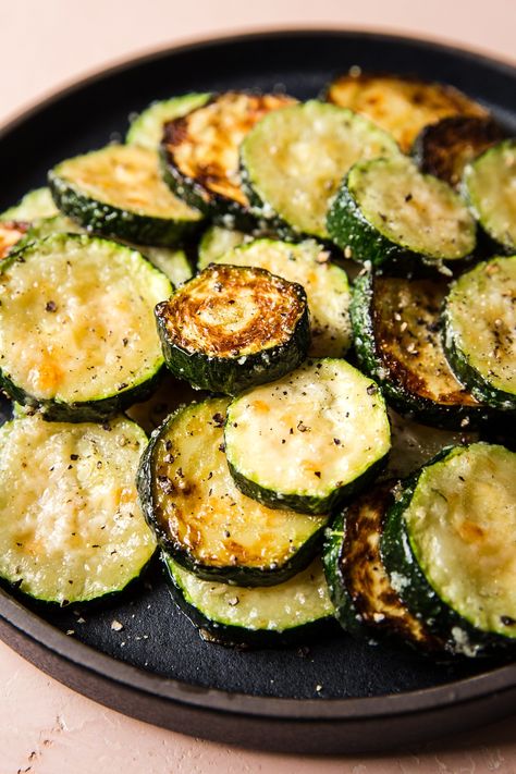 Roasted Zucchini with Parmesan by The Modern Proper Roasted Zucchini With Parmesan, Roasted Courgette, Parmesan Roasted Zucchini, Zucchini Side Dish Recipes, Oven Roasted Zucchini, Zucchini In The Oven, Zucchini Recipes Baked, Best Zucchini Recipes, Zucchini Side Dishes