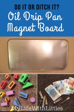 Drip Pan Magnet Board, Magnet Board Activities, Magnet Board Kids, Diy Magnet Board, Oil Drip, Daycare Decor, Diy Magnets, Boys Playroom, Preschool Centers