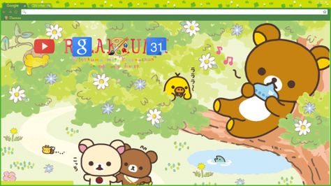 Rilakkuma Tree Chrome Theme - ThemeBeta Sanrio Computer Wallpaper Hd, Hd Cute Desktop Wallpaper, Rilakkuma And Korilakkuma Wallpaper, Cute Wallpaper Desktop Hd, Cute Pc Wallpaper Hd, Laptop Wallpaper Desktop Wallpapers Cute, 2000s Desktop Wallpaper, 1920 X 1080 Hd Wallpaper Desktop, Hd Pc Wallpaper