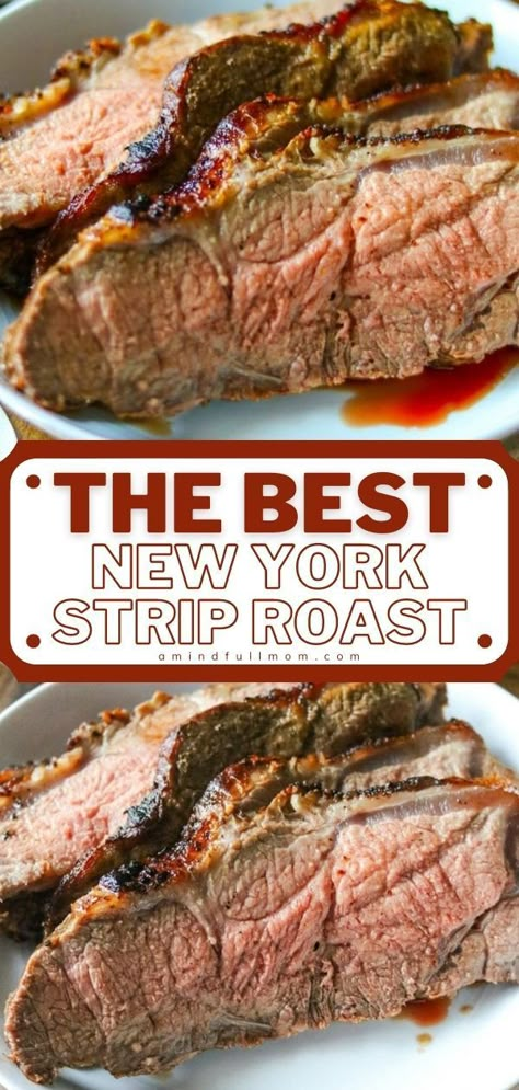 New York Roast Recipe, New York Roast, Strip Roast Recipe, Strip Loin Roast, Strip Roast, New York Strip Roast, New York Strip, Easter Recipe, Mom Recipes