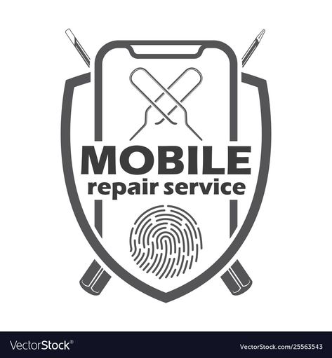 Mobile Repairing Logo, Mobile Service Logo, Wheat Vector, Repair Mobile, Doctor Logos, Garage Logo, Monochrome Style, Vector Brush, Beer Brewery