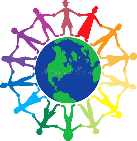 People World. Vector of people all around the world holding hands , #Affiliate, #Vector, #World, #People, #people, #hands #ad Holding Hands Illustration, Blue Dreadlocks, Stock Photos People, People Holding Hands, Army Day, Earth Globe, World Days, India India, World Images