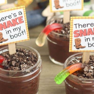 Toy Story Party Ideas, Toy Story Party Food, Toy Story Food, Toy Story Birthday Party Ideas, Dirt Cups, Toy Story Party Decorations, Toy Story Baby, Sheriff Woody, Toy Story Theme