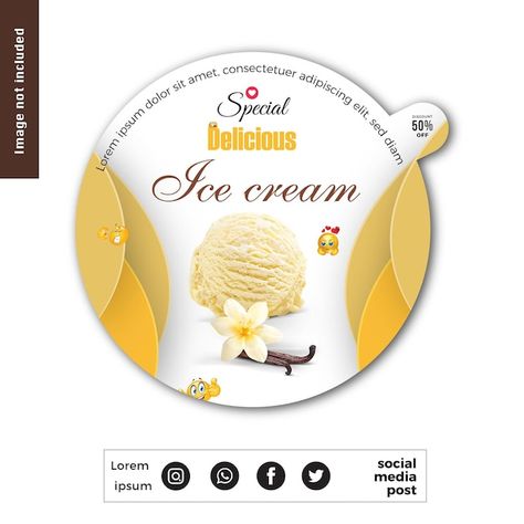 Realistic ice cream modern label collect... | Premium Vector #Freepik #vector #background Ice Cream Label, Juice Menu, Poster Template Design, Ice Cream Social, Trifold Brochure Template, Trifold Brochure, Drink Menu, Mexican Restaurant, Business Logo Design