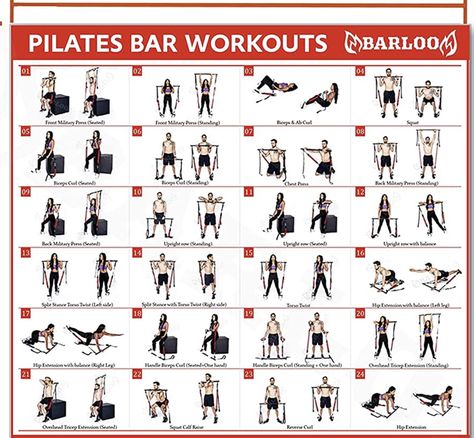 Pilates Bar Exercises, Pilates Bar Workout, Excersise Band Workout, Bar Exercises, Pilates Barre Workout, Resistance Band Arm Workout, Pilates Bar, Military Press, Bar Kit