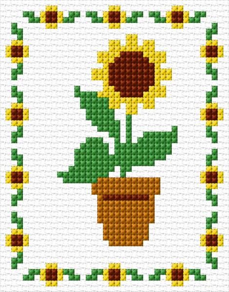 Sunflower Perler Bead Patterns, Free Cross Stitch Patterns Flowers, Cross Stitch Patterns Easy, Small Cross Stitch Patterns, Cross Stitch Patterns Free Easy, Cross Stitch Calculator, Cross Stitch Sunflower, Easy Cross Stitch Patterns, Small Cross Stitch