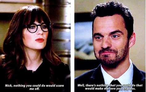 Jess And Nick From "New Girl" Had The Best TV Relationship Ever And No, I Will Not Be Taking Questions At This Time Nick From New Girl, Nick New Girl, New Girl Nick And Jess, Jess And Nick, New Girl Funny, Jess New Girl, Nick And Jess, Best Tv Couples, Perfect Kiss