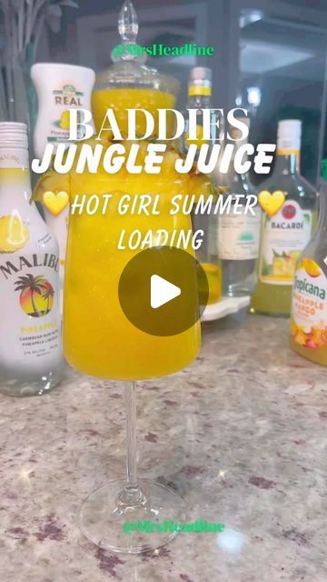 Jungle Juice Recipe With Malibu, Jungle Juice With Tequila, Xxl Wine Cocktail, Alcohol Drink With Pineapple Juice, Alcoholic Jungle Juice, Ciroc Pineapple, Jungle Juice Recipe, Tito’s Pineapple Coconut Mojito, Ciroc Vodka