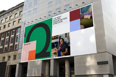 Silversquare - Branding the most exciting square meters in town — Base Design Grid Graphic Design, Identity System, Billboard Design, Base Design, Grafic Design, Future City, Grid Design, Design System, Branding Identity