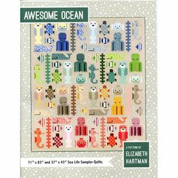 Awesome Ocean Pattern Elizabeth Hartman Quilts, Storm At Sea Quilt, Ocean Quilt, Ocean Pattern, Forest Quilt, Quilt Pattern Book, Elizabeth Hartman, Sea Quilt, Quilt Sewing Patterns