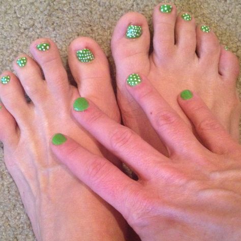 My own lil cutie spring mani-pedi ;) 3rd Grade Crafts, Matching Nails, Mani Pedi Ideas, Long Toenails, Pedi Ideas, Eye Makeup Art, Mani Pedi, Makeup Art, Toe Nails