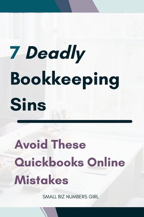 Worried about making costly mistakes in Quickbooks Online? QBO is a new skill, and as with learning any new skill, mistakes come with the territory. But I'm sharing 7️⃣ of the most money-draining💸 and time-consuming⌛ ones so you can side step these ones like a pro. Want to avoid these major Quickbooks Online bookkeeping pitfalls? Click on the 🔗to check out the blog! Quickbooks Tutorial, Bookkeeping Training, How To Use Quickbooks, Bookkeeping Course, Consulting Website, Online Bookkeeping, Tax Consulting, Small Business Bookkeeping, Small Business Finance