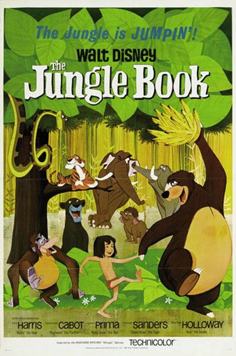 Living In The Jungle, Jungle Book 1967, Walt Disney Movies, Jungle Book Disney, Disney Movie Posters, The Jungle Book, The Lone Ranger, Disney Posters, Film Posters Vintage