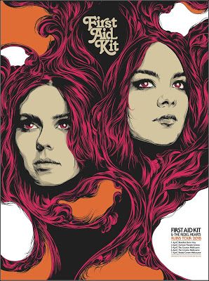 Ken-Taylor-First-Aid-Kit-Australia-Tour-Poster-2018 First Aid Kit Band, Ken Taylor, First Aid For Kids, Band Stickers, Soyut Sanat Tabloları, Concert Poster, Tour Posters, Rock Posters, Canvas Print Display