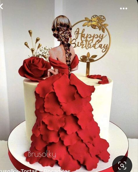 Glamorous Birthday Cakes For Women, Champagne Bottle Cake Ideas, 50 Birthday Party Ideas For Women Cake, Fondant Cake Design For Women, Women Birthday Cakes, Cake Ideas For Women Birthday, Best Birthday Cake Designs, Birthday Cake For Women Elegant, Doll Cake Designs