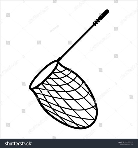 Fishing Net Tattoo, Fish Net Drawing, Fishing Net Illustration, Fishing Net Drawing, Net Drawing, Fishing Illustration, Claw Crane, Outline Pictures, Ocean Drawing