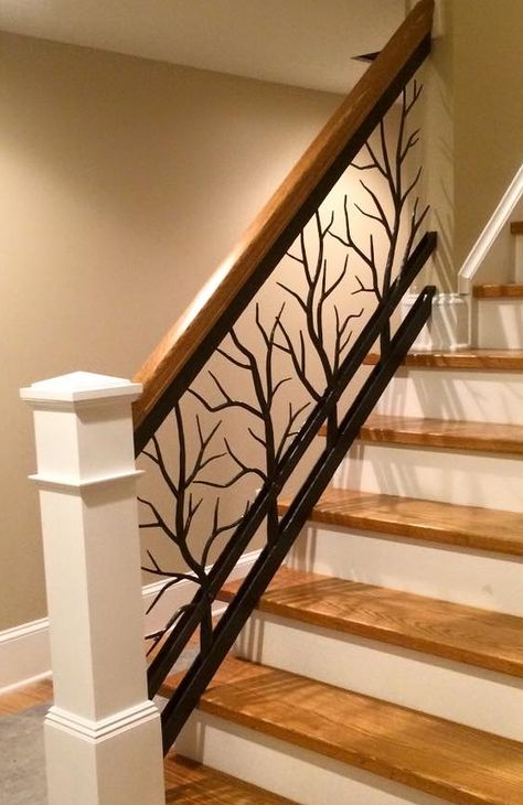 Stair Rail Ideas Banisters, Interior Stair Railing Ideas Metal, Stairway Railing Ideas, Bannister Ideas, Stairs Railing Design, Iron Staircase Railing, Staircase Metal, درابزين السلم, Vstupná Hala