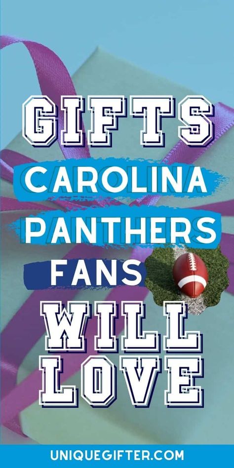 Carolina Panthers Fan Gift Ideas | Carolina Panthers Fans | NFL Caroline Panthers | Carolina Panthers Gifts #CarolinaPanthersGifts #CarolinaPanthers #CarolinaPanthersFootball #CarolinePanthersGiftIdeas Carolina Panthers Football, Superhero Gifts, Budget Gift, Gift Suggestions, Awesome Gifts, Carolina Panthers, Gift Guides, Care Package, Engagement Gifts