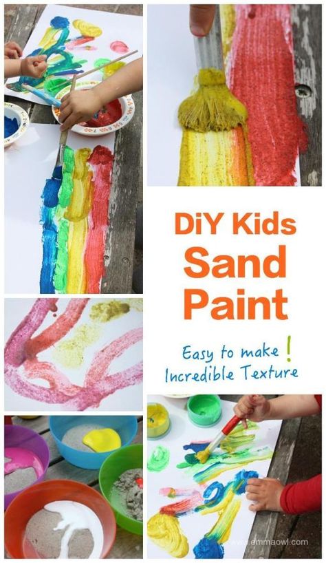 #artsandcrafts #artsandcraftsforkids #craftsforkids #kidscrafts Summer Art Activities, Paint Nature, Paint Easy, Kids Sand, Creative Curriculum, Sand Crafts, Painting Activities, Sand Painting, Art Activity