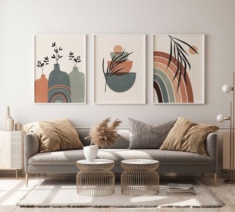 Drawing Room Wall Decor Frames, Canvas For Wall Decor, Aesthetic Painting For Wall Decor, Poster Wall Inspo Living Room, 3 Wall Painting Set, Mid Century Art Wall, Home Decor Frames Wall Art, Aesthetic Drawings For Wall Decor, Set Of Wall Art