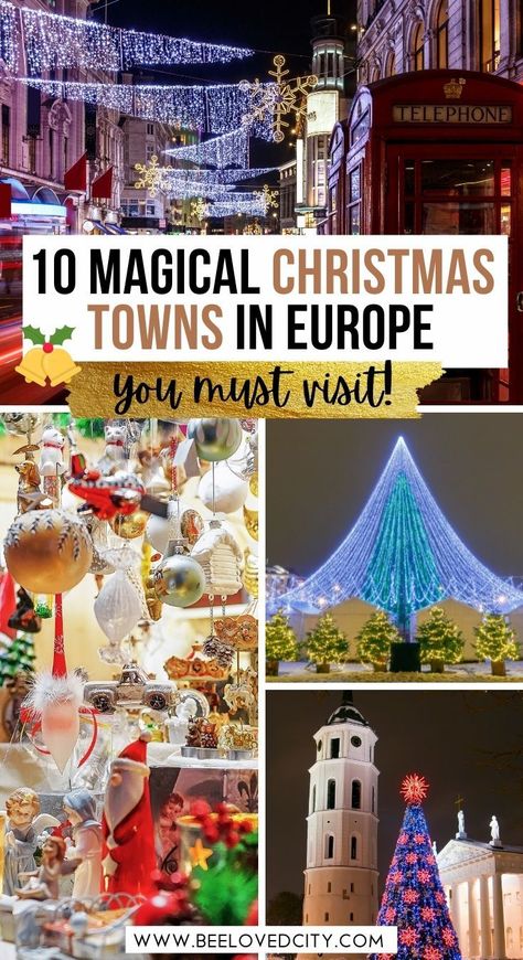 Discover the best places to visit in Europe for Christmas. Christmas in Europe | European christmas destinations | Christmas destinations in Europe | Christmas towns in Europe | Christmas cities in Europe | Christmas holidays in Europe | Christmas vacation in Europe | European Christmas towns | Christmas markets in Europe | Best places to visit in Europe in Christmas | Christmas Europe itinerary European Christmas Vacation, Denmark Christmas, Christmas Europe, Edinburgh Christmas, Europe Christmas, Christmas Towns, Europe Itinerary, Best Cities In Europe, European Christmas