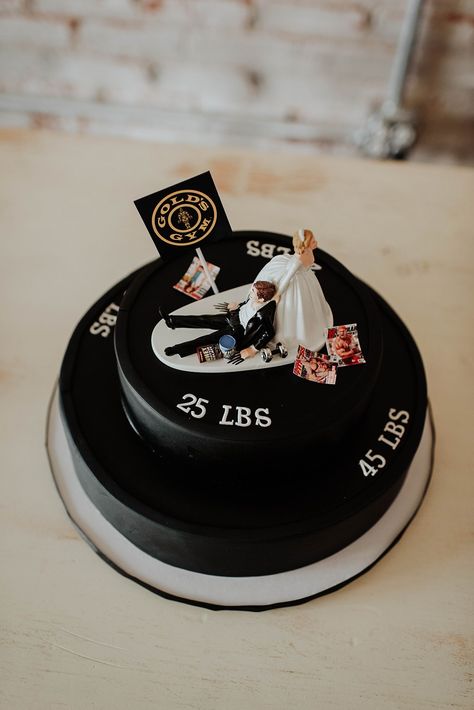 Weight Cake Gym, Groomsmen Cake, Groomsman Cake, Gym Cake, Anniversary Plans, Gold's Gym, Brides Cake, Gym Weights, May 4th