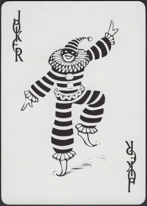 Jack Card Tattoo Design, Cards Joker, Jester Tattoo, Playing Card Tattoos, Joker Playing Card, Card Tattoo Designs, Dancing Art, Clown Tattoo, Joker Card