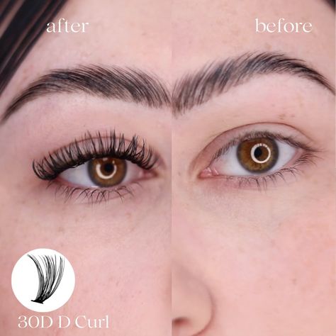 30D Mega Volume DIY lashes before and after 💕 What a transformation! @mollyj_mua ㅤ 💕 Available in C or D Curl, 9-16mm lengths ⏰ Each set lasts up to 10-14 days 🌿 Waterproof, vegan & cruelty-free 🫶🏻 Hypoallergenic (made for sensitive eyes) ✅ Easy, 4 step application 🏆 Made from the same high-quality PBT silk that professional salons use ㅤ #onevsalon #onevsalonlashes #lashesoftiktok #diylashathome #quicklashes #tiktokmademebuyit #beauty #diylashes #diylashextensions #makeup #grwm #fyp #amazon #... Home Easy Diy, Diy Lashes, Lash Clusters, Cluster Lashes, Lash Growth, Diy Lash Extensions, C Curl, Wispy Lashes, Glam Style