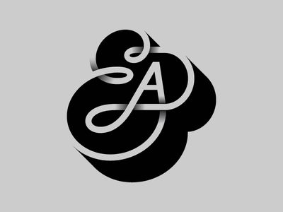 EA #logo #LogoMark #LogoDesign #design #GraphicDesign #DesignInspiration #LogoInspiration #vintage #VintageDesign #VintageLogo Ea Logo Design, Ae Monogram, Ea Logo, Ampersand Logo, Ae Logo, Logo Design Love, Wedding Logo Monogram, Inspiration Logo, Cool Typography