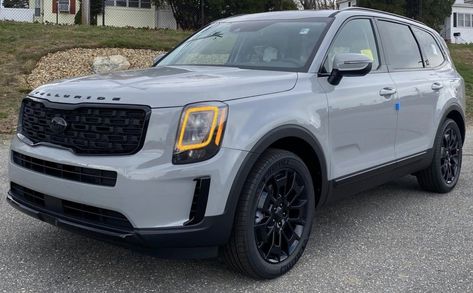 2024 Kia Telluride Wolf Gray, Kia Telluride Wolf Gray, Telluride Car, Kia Telluride Nightfall, Kia Telluride Interior, Kia Telluride 2023, Mom Cars, Cars Lexus, Dream Cars Lexus