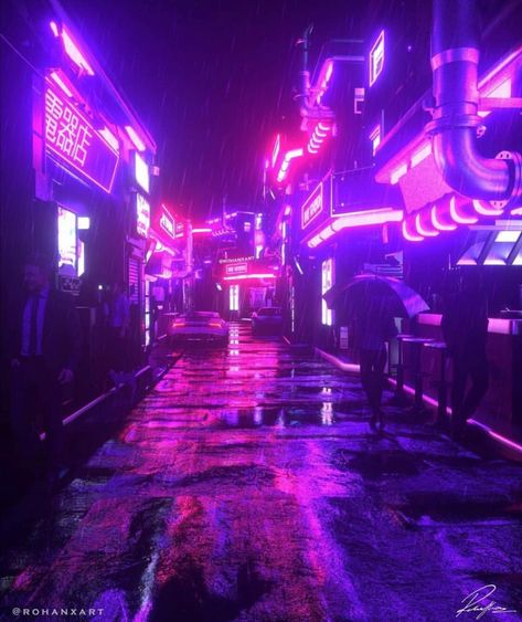 Purple Apocalypse Aesthetic, Purple City, Neon Cyberpunk, Neon Photography, Cyberpunk Aesthetic, Cyberpunk City, Vaporwave Aesthetic, Neon Aesthetic, Japanese Aesthetic