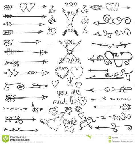 Image result for hand drawn valentines Doodle Arrows, Ornamental Vector, Doodle Borders, Hand Drawn Arrows, Hamsa Tattoo, Arrow Drawing, Arrow Tattoo, Arrow Tattoos, Diy Tattoo