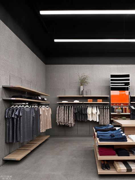 Clothing Store Interior Design, Industrial Clothing, Store Shelves Design, Toronto Interior Design, Get Published, Clothing Store Displays, Clothing Store Interior, Clothing Store Design, Fresh Brand