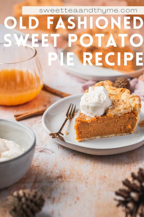 Old Fashion Sweet Potato Pie Recipe, Mississippi Sweet Potato Pie Recipe, Roasting Sweet Potatoes, Devils Food Cake Mix, Southern Sweet Potato Pie, Homemade Sweet Potato Pie, Sweet Potato Pies, Sweet Potato Pie Southern, Potato Pie Recipe