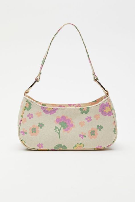 Urban Outfitters '70s Floral Baguette Bag 70s Bags, Spring Handbags, 70s Floral, Baguette Bag, Pretty Bags, Cute Purses, Cute Bags, Vintage Bags, Tote Backpack