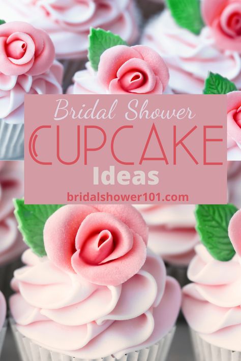 Wedding Shower Cupcake Display, Fall Bridal Shower Cupcake Ideas, Brunch Bridal Shower Cupcakes, Cupcakes Bridal Shower Ideas, Cupcake Ring Cake Bridal Showers, Bridal Shower Cupcake Ideas Classy, Wedding Shower Cupcakes Ideas, Bridal Shower Cupcake Cake, Cupcake Bridal Shower Ideas