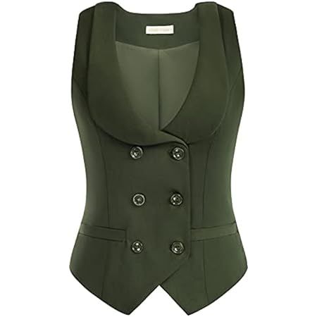 DarcChic Womens Gothic Steampunk Tail Vamp Long Victorian Waterfall Waistcoat Jacket Top (US4, Green) at Amazon Women's Coats Shop Wedding Magician, Waistcoat For Women, Concert Wedding, Band Performance, Mode Mantel, Double Breasted Waistcoat, Victorian Blouse, Corset Vest, Collar Vest