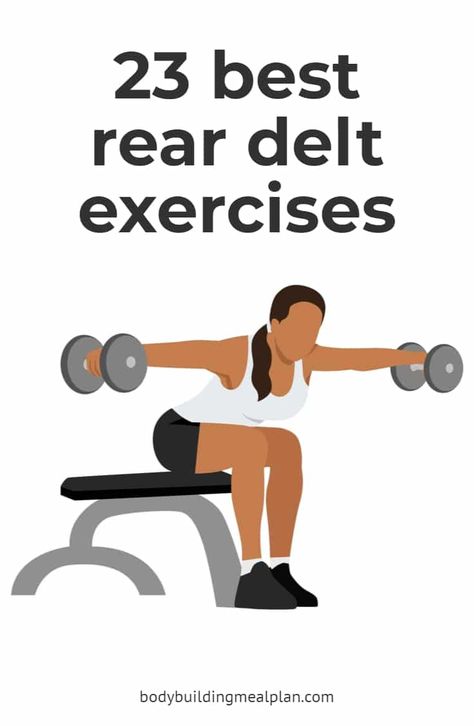 Rear Delt Exercises Pin Rear Deltoid Exercises For Women, Rear Deltoid Workout, Rear Delts Exercise, Rear Deltoid Exercises Dumbell, Deltoid Exercises For Women, Delt Exercises For Women, Delts Workout Women, Posterior Deltoid Exercises, Deltoid Workout Women