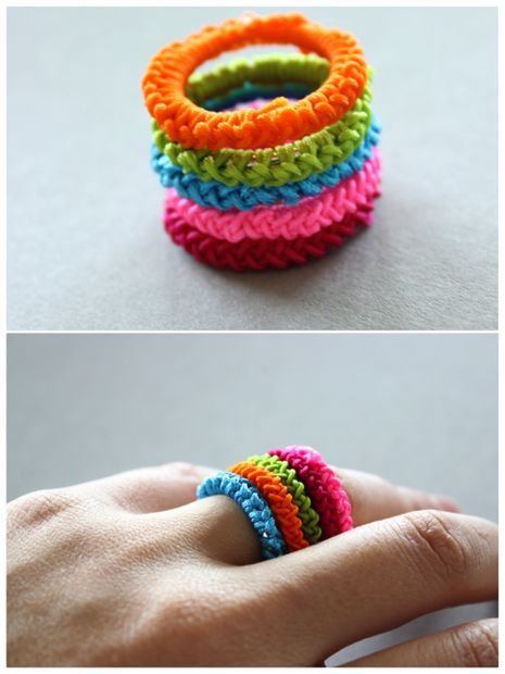 DIY Crochet Rings #jewelry Crocheted Rings, Crochet Ring Patterns, Paisley Jewelry, Crochet Ring, Beau Crochet, Bracelet Crochet, Crochet Rings, Crochet Jewelry Patterns, Crochet Earrings Pattern