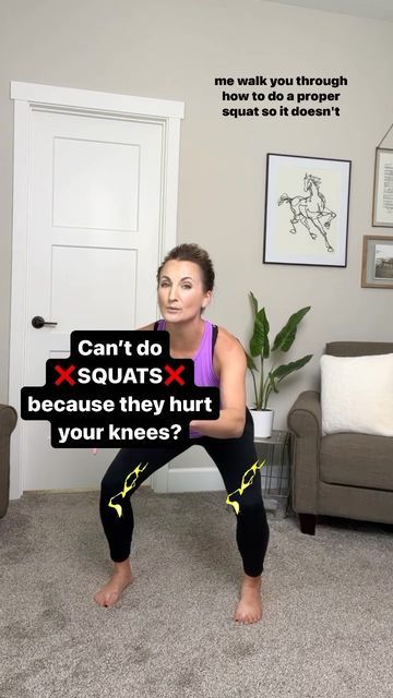 Megan | Personal Trainer, Nutrition Coach, CSCS on Instagram: "[💥Watch til the end!] “Nobody has ever taken the time to teach me how to do squats properly. These don’t hurt my knees anymore - thank you so much for this!” 👆This is one of the most common comments I receive in the first couple days of my Jumpstart 30 course. Squats get such a bad rap, but it’s one of the most fundamental moves you do all day long. 👉You squat to get in and out of chairs, you squat to get out of bed, you squat to sit on the toilet🚽… if you want to maintain your function for as long as possible, then working on your squats better be part of that equation. Let just make sure you’re doing them properly so you’re not fearful about them anymore 😉  ✅Watch this video several times and practice this, especially How To Properly Do A Squat, What To Do Instead Of Squats, Squat For Beginners, How To Do Squats, How To Squat Properly, Get Out Of Bed, Nutrition Coach, Getting Out Of Bed, Natural Health Remedies