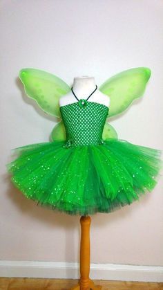 Tinkerbell Costume Kids, Birthday Dress For Kids, Fairies Dress, Tinkerbell Shoes, Tinkerbell Wings, Tinkerbell Party Theme, Tinkerbell Dress, Tinkerbell Costume, Diy Tutus