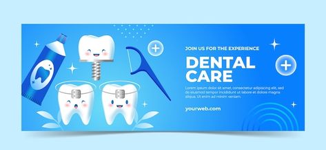 Dental Facebook Cover, Dental Banner, Dental Cover, Cover Template Design, Banner Layout, Dental Doctor, Cover Photo Design, Profile Banner, Dental Images