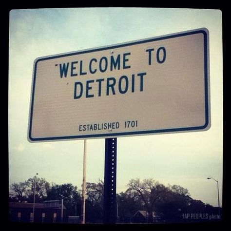 Welcome to Detroit, sign. Detroit History, Flint Michigan, Detroit City, Detroit Area, State Of Michigan, Metro Detroit, Motor City, Pure Michigan, Detroit Michigan