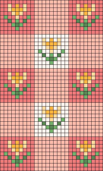 Alpha pattern #170673 Pixel Floral Pattern, Floral Grid Pattern, Rose Alpha Pattern, Floral Pixel Art, Alpha Pattern Grid, Flowers Alpha Pattern, Fruit Alpha Pattern, Small Grid Pattern, Alpha Patterns Flower