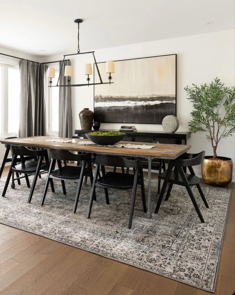 Kitchen table West Of Main, Dining Room Industrial, Dining Room Accents, Luxury Furniture Stores, Dinning Room Design, Style Deco, The Dining Room, Dining Room Inspiration, Linear Chandelier